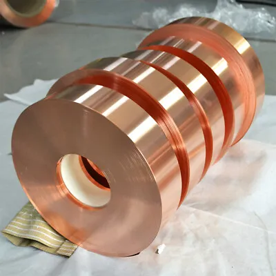 1pcs 99.9% Pure Copper C11000 Cu-ETP Metal Sheet Foil Plate Strip Thick 0.01-1mm • $234.56