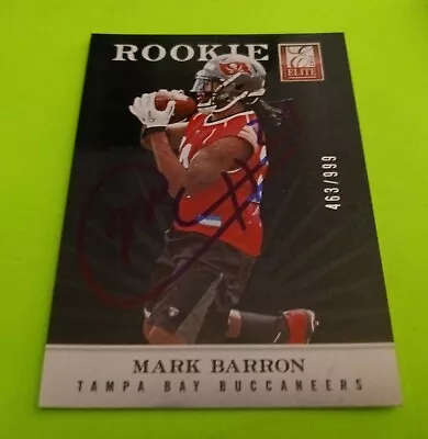 2012 Mark Barron Elite SIGNED ROOKIE #128 (463/999) Tampa Bay Buccaneers AUTO • $4.99