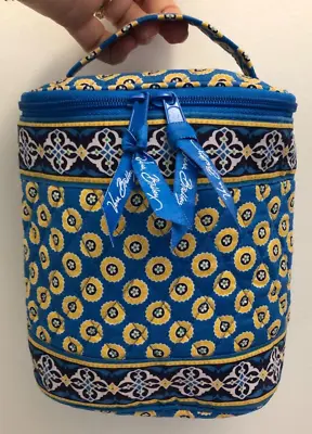 Vera Bradley Riviera Blue Cool Keeper Insulated Lunch Zip Bag Snack Drinks EUC • $8.99