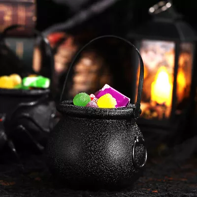 12pcs Halloween Candy Cauldrons Black Witch Kettles • £9.69