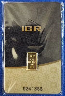 IGR .5 Gram Gold Bar Istanbul Gold Refinery 999.9 In Assay • $55