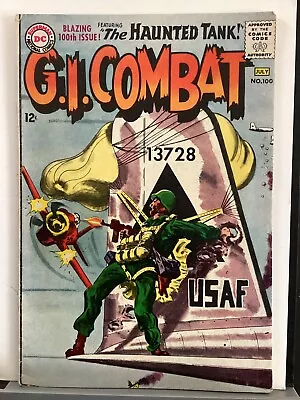 Silver Age Gi Combat #100 Dc 1963 The Haunted Tank • $24.99