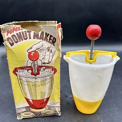 Vintage Popeil's Donut Doughnut Maker W Original Box USA Made • $27