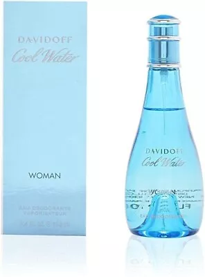 Davidoff Cool Water Women Ladies Eau Deodorante Natural Spray 100ml • £25.50