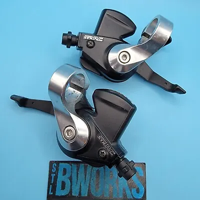 Vintage  Shimano STX-RC SL-MC41 MTB Trigger Shifters 3x8 Speed   K20 • $40.50