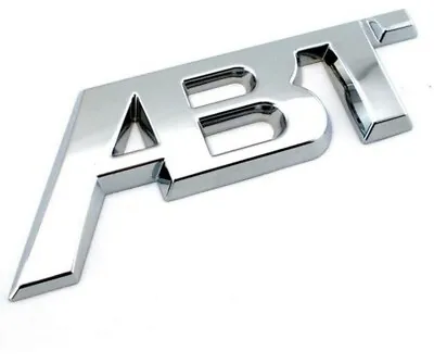 ABT Badge CHOME SILVER Rear Tailgate Boot SPORTS LINE VW AUDI SKODA SEAT • £9.99