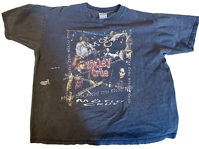 Rare Vintage Thrashed MOTLEY CRUE Maximum Rock 1999 Tour Shirt • $40