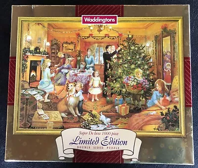 Waddingtons Nearly Christmas 2nd Edition Double-Sided Jigsaw Puzzle 1000 Pc 1995 • $14.99