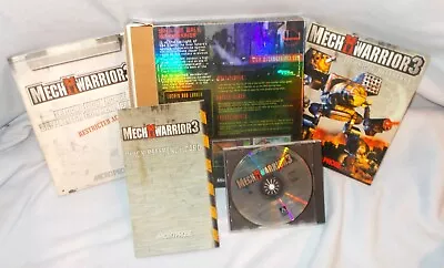 MechWarrior 3 (PC 1999) WIN95/98 CD-ROM Big Box MicroProse CIB • $20