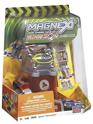 Mega Bloks Magnext Spheron Triple Launcher & Cars Set • $29.88
