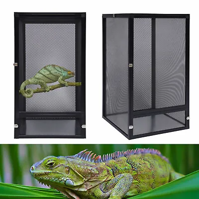 Reptile Enclosure Pet Cage Large Tank Lizard Spider Snake Tortoise Mesh Screen • $55.10