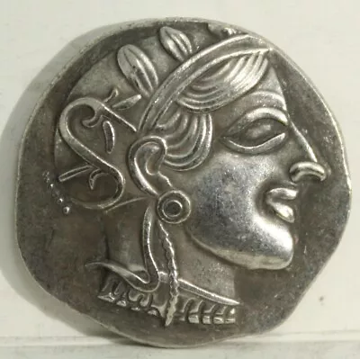 Vintage Ancient Greek Athena And The Owl Of Athens Filler Coin - Nice Example • $12.90