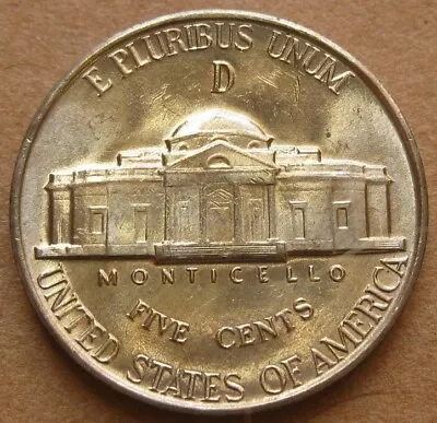 1943-D 35% Silver Jefferson Nickel - Denver Mint - Brilliant Uncirculated • $11.99