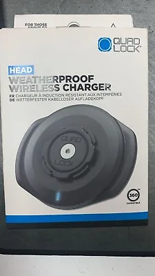 Quad Lock Head Weatherproof Wireless Charger Qla-mot-wch-3 9348943017572 • $60.99