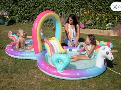 Chad Valley Unicorn Activity Play Centre Activity Paddling Pool 9.7ft 171L • £89