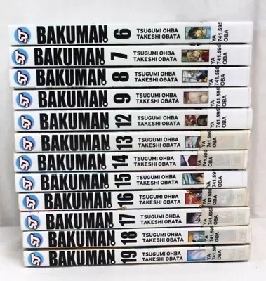 12 Bakuman Manga Shonen Jump~ English 6-9 12-19~Ex-Library ~Manga Artist~ SCPL • $69.99