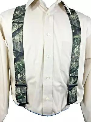 New Men's Mossy Oak Large 42  2  Adj. Suspenders / Braces Made N USA • $19.99
