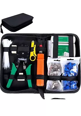 SGILE Network Tool Kits Computer Maintenance LAN Cable Tester 9-in-1 With Crimp. • £14.99