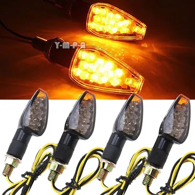 4x Motorcycle LED Turn Signals Blinker Amber Lights Indicator Bulb Sportbikes MT • $17.36