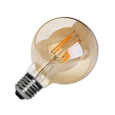 Vintage Decorative E27 LED Edison Bulb G80 Globe 4W Filament Light Bulb Lamp A+ • £4.99