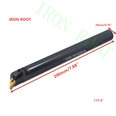 1P S20R-MVQNR16 CNC Lathe Internal Turning Tool Holder Boring Bar For VNMG160404 • $14.99