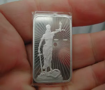 1oz Sealed Kinesis Mint Lady Justice 999.0 Silver Bar. Factory Sealed. • £34.99