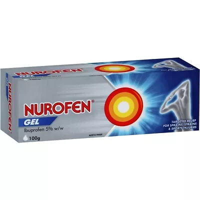 $22.95 • Buy Nurofen Pain And Inflammation Relief Gel 5% Ibuprofen 100g