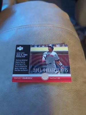 2002 Upper Deck 2001 Greatest Hits GH7 Manny Ramirez  Boston Red Sox • $1.50