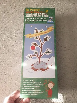 Peanuts Musical Charlie Brown Christmas Tree IOB. H • $12