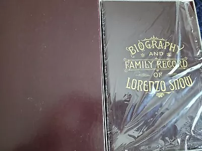 BIOGRAPHY And FAMILY RECORD OF LORENZO SNOW Employee Gift Mormon LDS *MINT* NEW • $25.99
