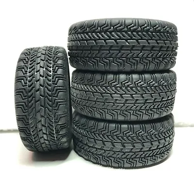 4PCS Rubber 1/10 On Road RC Touring Car Tires & Foams  • $11.99