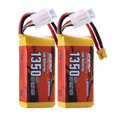 Sunpadow 11.1V 3S LiPo Battery 1350mAh 25C With XT30 Plug For RC Airplane • £26.40