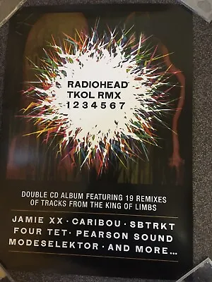 RADIOHEAD - MUSIC PROMO POSTER -  TKOL RMX 1234567 2011 Album ORIGINAL OFFICIAL • £19.99