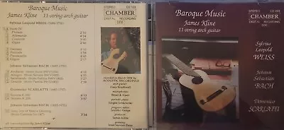 James Kline Baroque 11-String Guitar Music CD Chamber Bach Scarlatti Weiss • $19.94