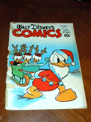 WALT DISNEY'S COMICS AND STORIES #39 (1943)  F-G (1.5) Cond.  EARLY CARL BARKS • $58