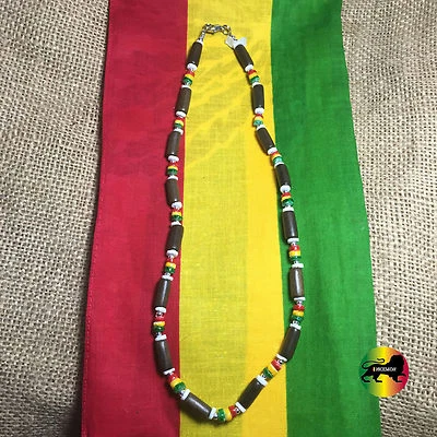 $14.99 • Buy Reggae Rasta Choker Necklace Roots Necklace Africa Selassie Rasta  Jamaica 18 