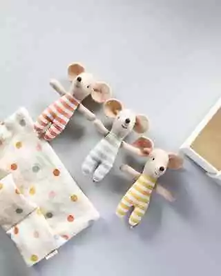 Maileg TRIPLETS BABY MICE IN MATCHBOX Adorable Playtime Companions USA • $72.99