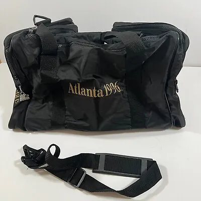 Vintage Olympics Atlanta 1996 Starter Duffle Travel Bag Adult Black Sports Gym • $21