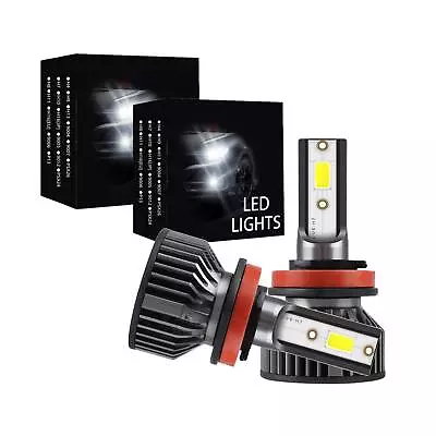 H11 H8 H9 LED Headlight Kit High Low Beam Bulb Super Bright 10000K White 40000LM • $21.24