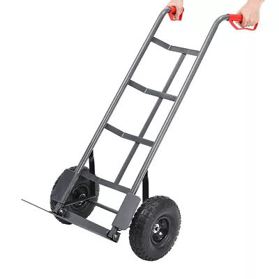 Foldable Heavy Duty Sack Truck Transport Trolley On Wheel Tyre Barrow Load 200kg • £58.95