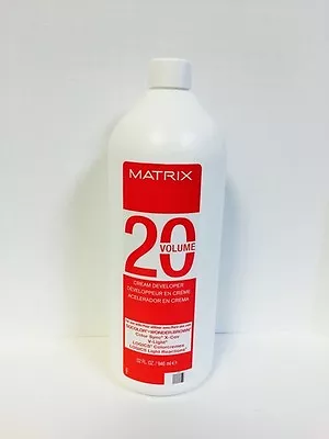 Matrix 20 Volume Cream Developer For Socolor Sync X-Cov V-Light Logics -32oz  • $24.95