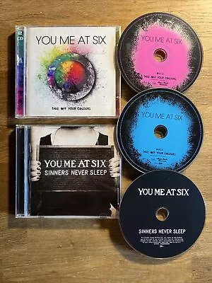 2 X You Me At Six - Sinners Never Sleep + Take Off Your Colours CD • $4.97