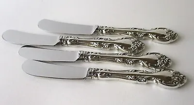 Gorham Melrose 4 Butter Spreaders 6 1/8  Sterling Silver Stainless Paddle Blade • $98