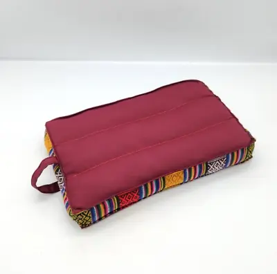 Rectangular Shaped Maroon Color Meditation Cushion • $12.90