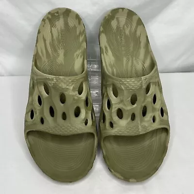 Merrell Hydro Slide Sandals Herb Green Slides Mens Sz 10B Water Slip On Shoes • $19.99