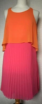 £15.99 • Buy M&S Limited Collection Pink And Orange Dress Size 14 BNWT