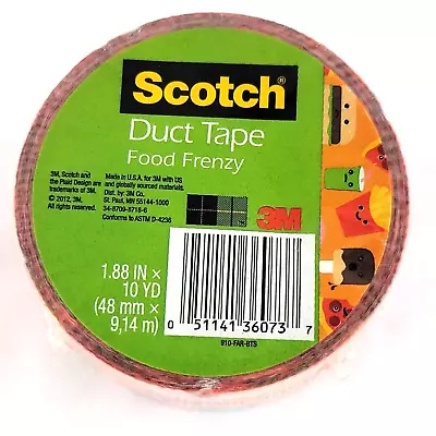 Scotch Pattern Duct Tape 1.88 Inch X 10 Yards (48mm × 914m) Food Frenzy • $3.79