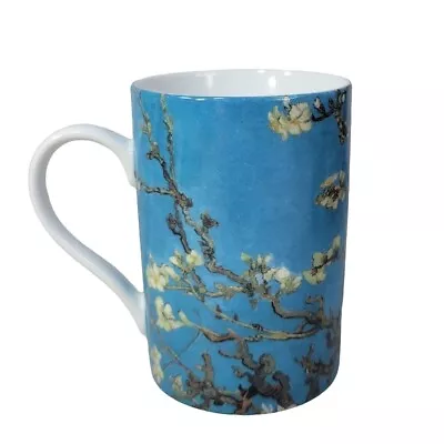 Van Gogh Museum Almond Blossom Tree Floral Mug Blue White Cup Amsterdam Spring • $17.95