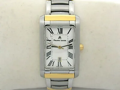 Maurice Lacroix Rectangle Two-tone Quartz Watch • $500