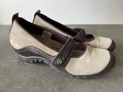 Merrell Plaza Bandeau Dark Taupe 8.5 Womens Mary Jane Comfort Shoes • $22